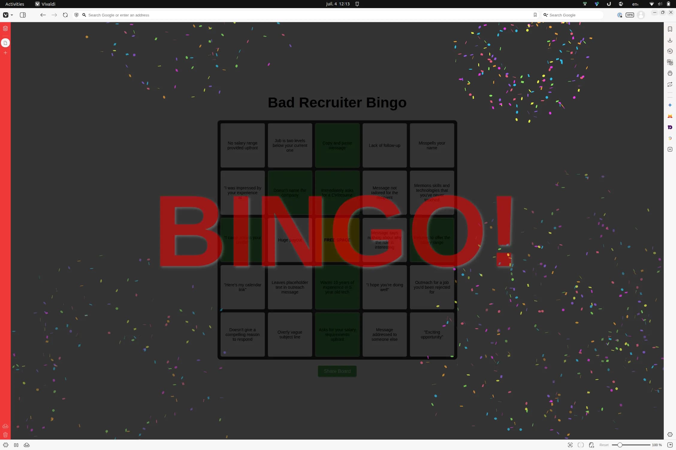 Bad Recruiter Bing